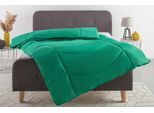Microfaserbettdecke OTTO HOME "Microlux, Bettdecke 135x200 cm und Übergrößen bis 240x220cm", grün, B:240cm L:220cm, Bezug: 100% Polyester. Obermaterial: 100% Polyester. Füllung: 100% Polyester, Bettdecken, Microfaserbettdecke, fest versteppter Bezug - keine Bettwäsche nötig, Sommer, Winter