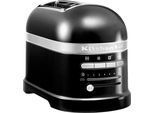 KITCHENAID Toaster "Artisan 5KMT2204EOB ONYX BLACK", schwarz (onyx schwarz), B:18cm H:22,5cm T:33cm, Toaster, mit Sandwichzange, Toaster