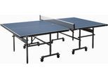 Tischtennisplatte JOOLA "Inside 15", blau (blau, schwarz), TischtennisplattenB:76cm H:152,5cm L:274cm, Indoor Tischtennistisch - klappbares Untergestell, inkl. Netz, B:76cm H:152,5cm L:274cm