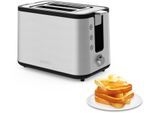 KRUPS Toaster "KH442D Control Line, 6 Bräunungsstufen, herausnehmbare Krümelschublade", schwarz (edelstahlfarben, schwarz), B:29cm H:20cm T:17,5cm, Toaster, integrierter Gebäck- und Brötchenwärmer, Anhebefunktion, Toaster