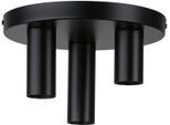 PAULMANN Deckenleuchte "Skogen", schwarz, 3, Ø 24cm H: 14,5cm, 1 Stk., Leuchten, E27, Deckenleuchte