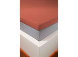 Spannbettlaken BELLANA "bellana deluxe für Topper, mit Elasthan, Premium Jersey 230 g/m²", braun (chili), 1 Stk., Jersey, 100x200 100x210 100x220 110x200 110x210 110x220 120x200 120x210 120x220 90x200 90x210 90x220 10cm, Jersey, Obermaterial: 95% Baumwolle, 5% Elasthan (LYCRA), Bettlaken, Spannbettlaken, mit 5% Elasthan, für Topper mit 4-10cm Höhe, bügelfrei, faltenfrei