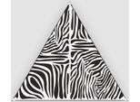 Sonnensegel BENT "Verbindbares Sonnensegel TC-Zip-Canvas Single", schwarz-weiß (zebra druck, rv schwarz), Sonnensegel, B/T: 250cm, Polyester, Sonnensegel, B:250cm