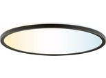 HANSEATIC LED Panel "DLP220A", schwarz, 1, Ø 42cm H: 2,9cm, 1 Stk., Leuchten, Deckenlampe, Deckenleuchte, dimmbar, CCT über Wandschalter, Backlight