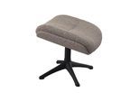 Fußhocker FLEXLUX "Haze Beinstütze, skandinavisches Design, hervorragender Komfort", braun (latte), B:44cm H:39cm T:49cm, 100% Polyester, Hocker, Fußhocker, für Beinauflage zur besseren Entspannung, robuster schwarzer Fuß