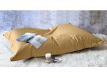 Sitzsack KINZLER "XXL Outdoorfähig", braun (hellbraun), B:140cm H:20cm T:180cm, Polyester, Sitzsäcke, Sitzsack, Uni Farben, Outdoor geeignet, ideal im Wohnzimmer & Kinderzimmer