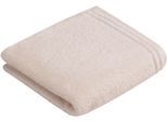 Badetuch VOSSEN "Calypso Feeling", weiß (ivory), B:60cm L:110cm, Walkfrottee, Obermaterial: 100% Baumwolle, Handtücher, Badetuch, mit schmaler Bordüre, aus 100% hochwerter Baumwolle, Vegan, einfarbig