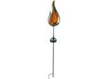 LED Solarleuchte NÄVE "Ground Spike", braun (bronzefarben), H:84cm L:12,5cm T:7cm, Leuchten, LED Solarleuchte, LED Solar Dekoleuchte,incl. 1 LED 0,06W,incl. 1x Ni-MH/AA/300mAh/1,2V