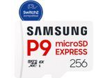 SAMSUNG Speicherkarte "P9 microSD Express", weiß, 256 GB, Speicherkarten, Speicherkarte