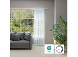 Vorhang NEUTEX FOR YOU "Allure", grau (hellgrau), B:140cm H:140cm, Jacquard, Polyester, Gardinen, Schal mit Multifunktionsband, Breite 140 cm, nach Maß