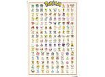 Poster REINDERS "Pokemon", bunt (farbe bild(er): mehrfarbig), B:61cm H:91,5cm, Papier, Bilder, Poster