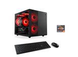 CSL PC "Cube V24188", schwarz, Microsoft Windows 11 Home (64 Bit), GeForce RTX 3050, 32 GB RAM 1.000 GB SSD, Desktop-PCs, PC