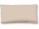 Kissenbezüge HIP "Nishell", sand, B:80cm L:40cm, Mako-Satin, Satin, Kissenbezüge, Baumwolle, Mako-Satin, 40x80, 1 Stück, Reißverschluss, Sand