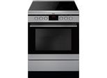 AMICA Elektro-Standherd "SHC 11675/1 E", Energieeffizienz: A, silber (edelstahlfarben), Herdsets, Komfortables Kochen und Backen mit bequemer Handhabung, Elektro-Standherd