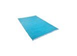 Teppich Gr. 2, blau (türkis), B:60cm H:5mm L:120cm, Baumwolle, Teppiche, Teppich