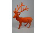Weihnachtsfigur AM DESIGN "Rentier stehend mit samtweichem Flock", orange, B:20cm H:76cm T:60cm, Kunststoff, Dekofiguren, Weihnachtsfigur, aus Kunststoff, Höhe 76 cm, in verschiedenen Farben