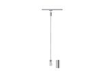 PAULMANN Schienensystem-Leuchten "URail Pendel 2Easy E27 max. 20W dimmbar 230V", silber (chromfarben, chromfarben), 1, 1 Stk., Leuchten, dimmbar, Schienensystem-Leuchten