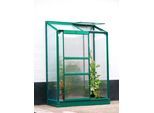 Anlehngewächshaus VITAVIA "Osiris 900", grün (smaragdgrün), B:131cm T:69cm, Gewächshäuser, Anlehngewächshaus