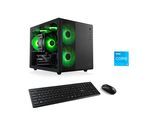 CSL PC "Cube V24142", schwarz, Microsoft Windows 11 Home (64 Bit), 16 GB RAM 500 GB SSD, Desktop-PCs, PC