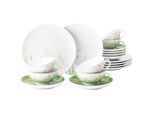 Geschirr-Set SELTMANN WEIDEN "Teeservice Liberty Meadow Grasses 18er Set grün", grün, 18, Porzellan, Geschirr-Sets, Geschirr-Set, Spülmaschinenfest, Mikrowellensicher, Ofenfest