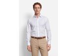 Businesshemd OLYMP "OLYMP No. Six 24/Seven, super slim, Modern Kent", Herren, Gr. 40, Normaler Arm, weiß, 64% Baumwolle, 27% Polyester, 9% Elasthan, Hemden
