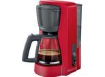 BOSCH Filterkaffeemaschine "MyMoment TKA2M114", rot, 1,25 l, 15, Kaffeemaschinen, für 10-15 Tassen, Glaskanne, 40min Warmhaltefunktion, 1200 W, Filterkaffeemaschine