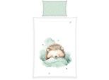 Babybettwäsche BABY BEST "babybest Kleiner Igel", bunt, B/L: 100cm x 135cm, Renforcé, B/L: 40cm x 60cm, 2 Stk., Renforcé, Obermaterial: 100% Baumwolle, Bettwäsche, Babybettwäsche, Wendebettwäsche