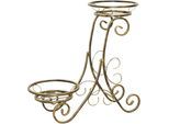 Blumentisch, gold (goldfarben, goldfarben), B:66cm H:64cm T:29cm, HOFMANN LIVING AND MORE, Tische, Blumentisch
