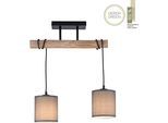 JUST LIGHT Deckenleuchte "GREEN TRIB", grau (taupe), 2, H: 40cm, 1 Stk., Leuchten, Deckenleuchte