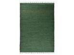 Teppich Gr. 3, grün (dunkelgrün), B:70cm H:5mm L:140cm, Baumwolle, Teppiche, Teppich