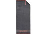 Saunatuch DYCKHOFF "Wellness", anthrazit, B:80cm L:200cm, Frottier, Baumwolle, Handtücher, Saunatuch