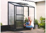 Anlehngewächshaus VITAVIA "Styx 1300", schwarz, B:193cm T:69cm, Gewächshäuser, Anlehngewächshaus