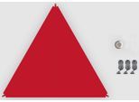 Sonnensegel BENT "Zip-Protect Canvas Single", rot (rot, rv schwarz mit rv, abdeckung), Sonnensegel, B/T: 250cm x 250cm, Polyester, Sonnensegel, B:250cm T:250cm