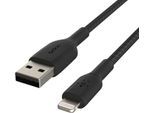 BELKIN Smartphone-Kabel "Lightning Lade/Sync Kabel ummantelt mfi 15cm", schwarz, 15cmcm, Kabel, Smartphone-Kabel