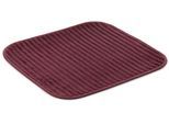 Badematte GÖZZE "Berlin", lila (brombeer), H:7mm, Polyester, Badematten, Badematte, Badteppich, Uni Farben, Cord Optik, waschbar