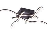 JUST LIGHT LED Deckenleuchte "WAVE", schwarz, 4, H: 9cm, 1 Stk., Leuchten, LED Deckenlampe, LED Deckenleuchte