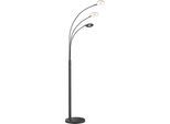 FISCHER & HONSEL LED Bogenlampe "Dent", braun (sand schwarz), 3, H: 185cm, 1 Stk., Leuchten, LED Bogenlampe