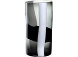 Dekovase LEONARDO "Vase BANDA NERA", schwarz, B:20cm H:39,5cm T:20cm, Glas, Vasen, Dekovase
