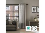 Vorhang NEUTEX FOR YOU "ALLEY-ECO", braun, B:142cm H:245cm, Jacquard, Polyester, Gardinen, Vorhang, Halbtransparentes Streifendesign