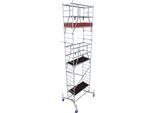 Arbeitsgerüst KRAUSE "ClimTec System", grau (aluminiumfarben), B:145cm H:600cm L:195cm, Aluminium, Gerüste, Arbeitsgerüst, Komplettgerüst, inkl. 1 Aufstockung, 2 Aufstockung und Fahrrollensatz