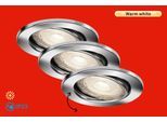 BRILONER LEUCHTEN LED Einbauleuchte "FIT MOVE", silber (weiß, neutral), Leuchten, LED Einbauleuchte