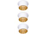 PAULMANN LED Einbauleuchte "Gil", gold (weiß, goldfarben), 3, Ø 6,8cm, 3 Stk., Leuchten, LED-Modul, 3-Stufen-dimmbar, LED Einbauleuchte