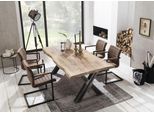 Esstisch SIT "Tops&Tables", beige (natur), B:160cm H:76cm T:90cm, Tische, Esstisch, mit Platte aus Mangoholz, Shabby Chic, Vintage