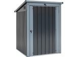 Mülltonnenbox WESTMANN "ISBS-T1D", grau (anthrazit), B:104cm H:134cm T:101cm, Stahl, Aufbewahrungsboxen, Mülltonnenbox, für 1x240 l, BxTxH: 104x101x134 cm