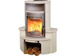 Kaminofen HARK "»Avenso GT ECOplus 8 KW«", weiß (titanfarben), Kaminöfen, Kaminofen, creme-weiss