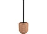 WC-Garnitur KLEINE WOLKE "Gola", braun (platane), B:12,4cm H:40,2cm L:12,4cm, Steinzeug, Reinigungsbürsten, WC-Garnitur