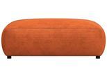 Pouf FLEXLUX "Lucera", orange (burned orange), B:104cm H:41cm T:82cm, Kunststoff, Poufs, Pouf, modern & anschmiegsam, Kaltschaum, Stahl-Wellenunterfederung