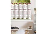 Panneaux HOMING "Linea" Gr. 1, rot, B:140cm H:50cm, Polyester, Gardinen, Panneaux, Fertigschal