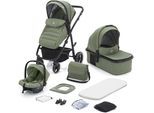 Kombi-Kinderwagen FILLIKID "Jaguar", Baby, grün (grün melange), Polyester, Stahl, Kinderwagen Kombi-Kinderwagen