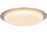NÄVE LED Deckenleuchte "Auckland", grau (stahlgrau), 1, Ø 42cm H: 7cm, 1 Stk., Leuchten, Kristalleffekt, LED Deckenleuchte
